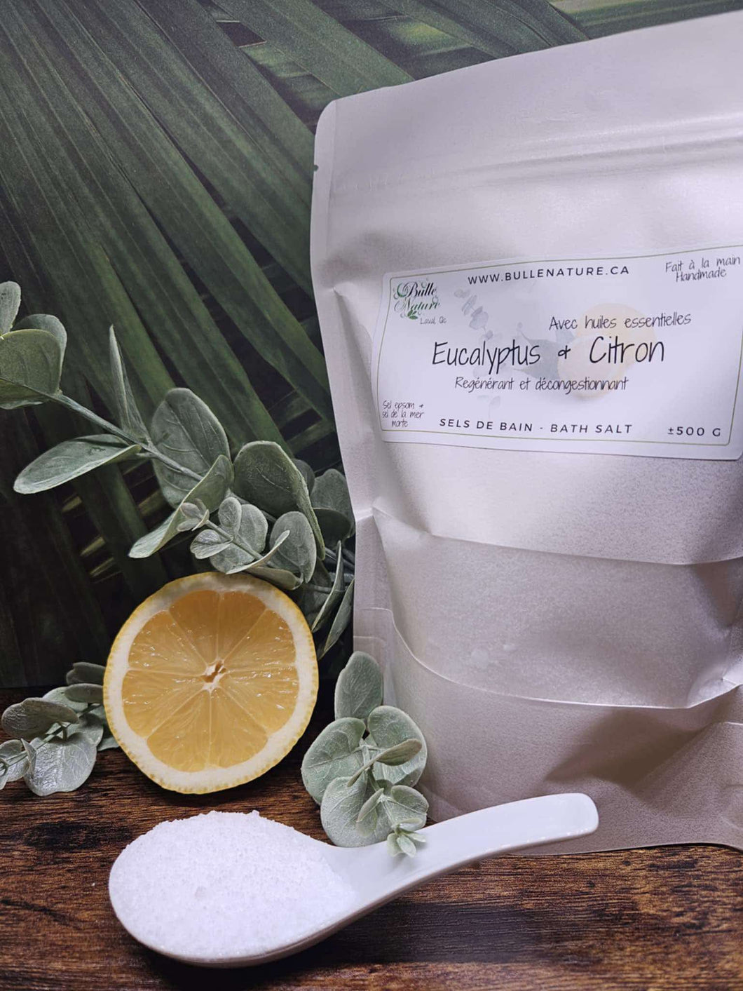 Sel de bain • Eucalyptus & citron