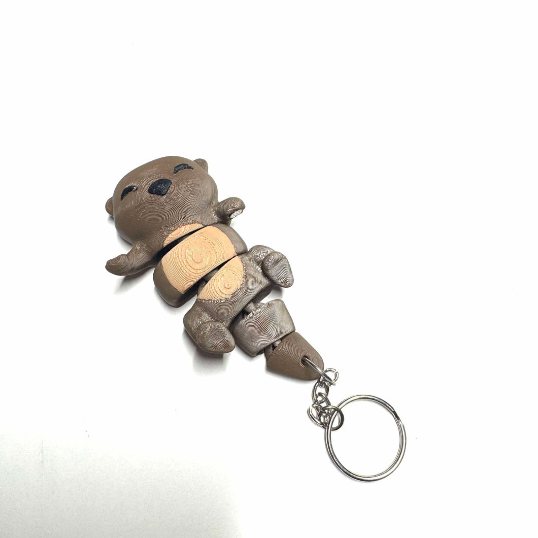 Porte clé •  Maman loutre