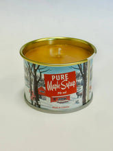 Charger l'image dans la galerie, Mini bougie au sirop d'érable – Boîte en fer emblématique de 70 ml (mèche en coton)
