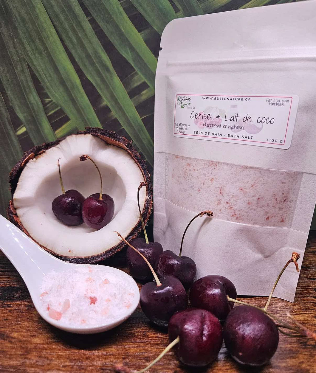 Sel de bain • Cerise & Lait de coco