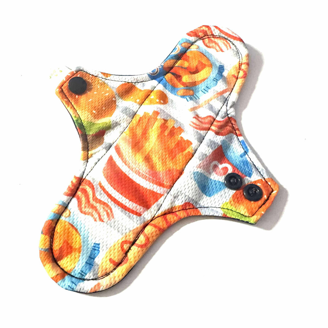 Serviette hygiénique lavable de jour • Fast food