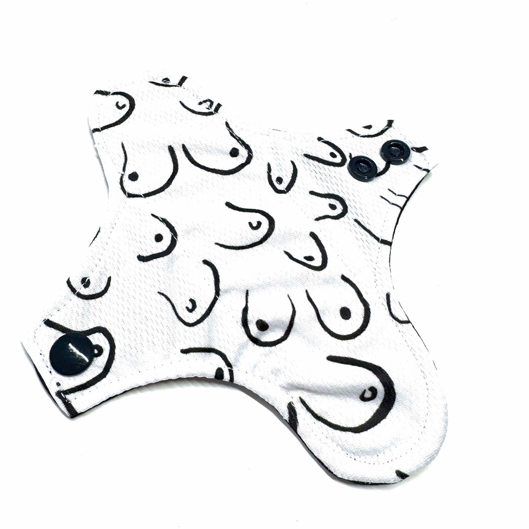 Serviette hygiénique lavable protège dessous toton