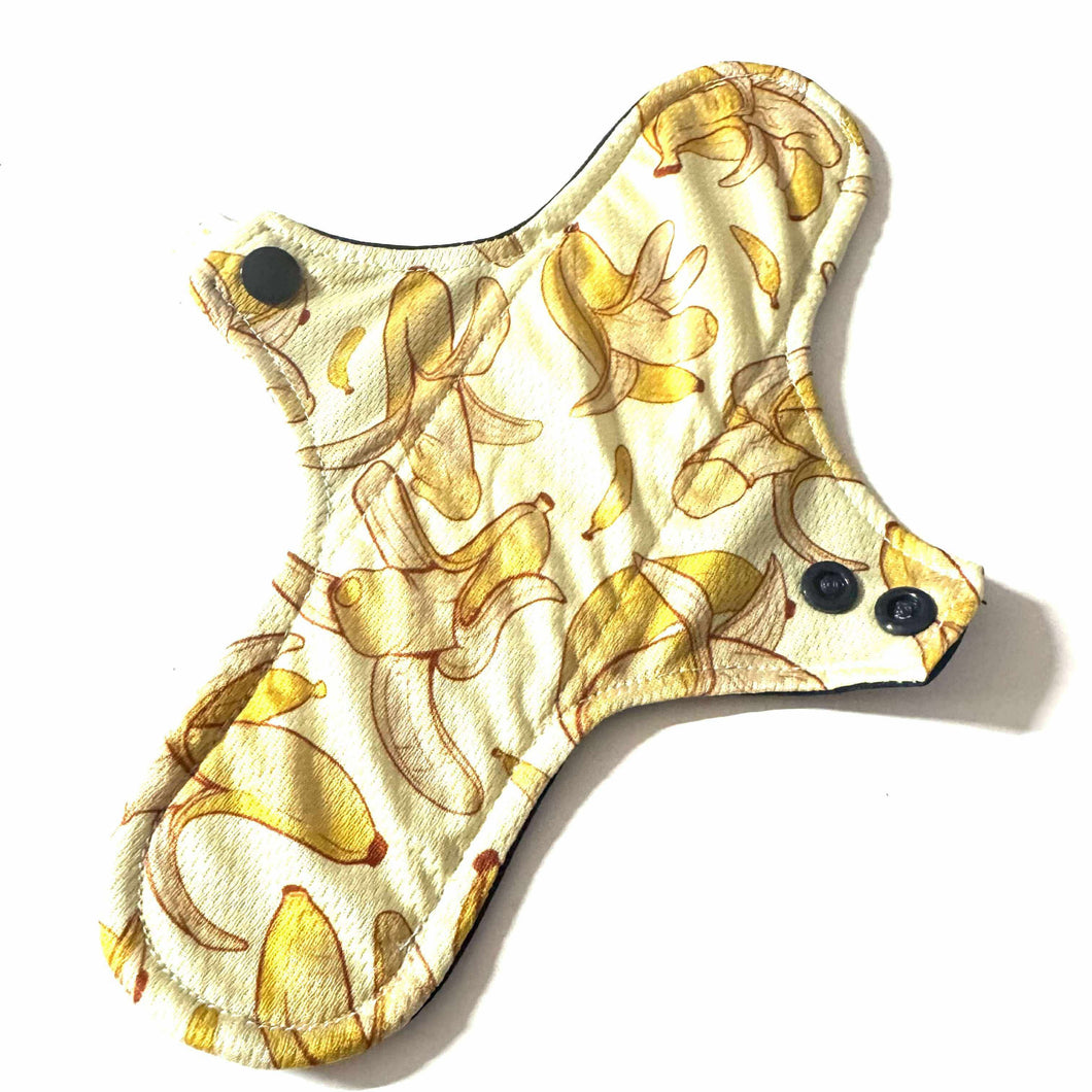 Serviette hygiénique lavable de jour • Banane coquine