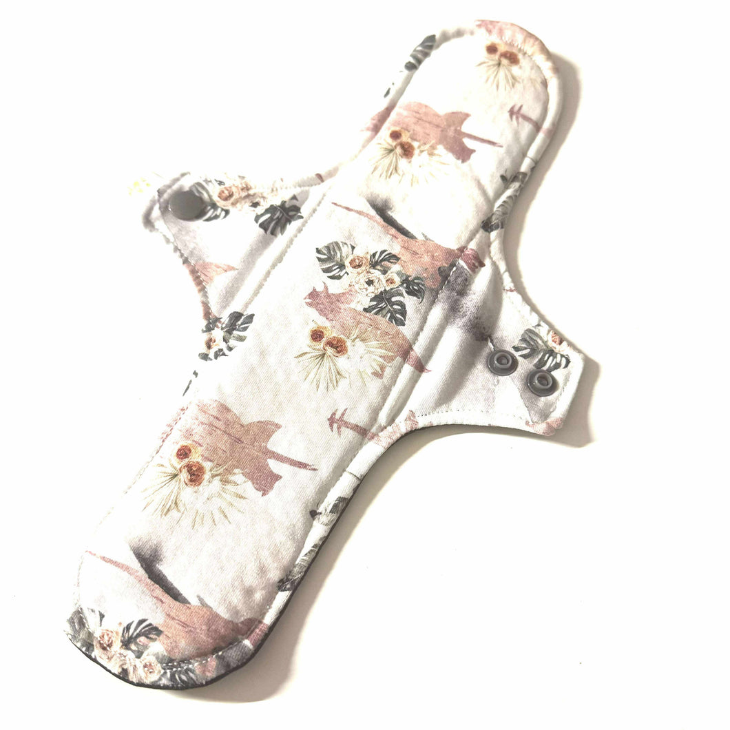 Serviette hygiénique lavable de nuit • Dinosaure