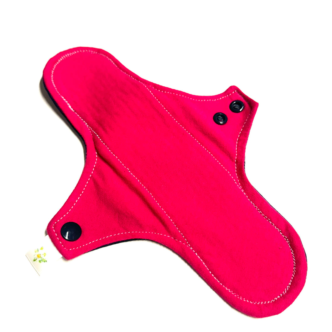 Serviette hygiénique lavable de jour Fuchsia