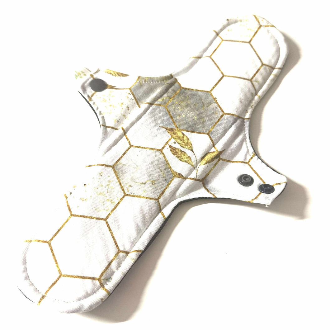 Serviette hygiénique lavable de nuit • Hexagone