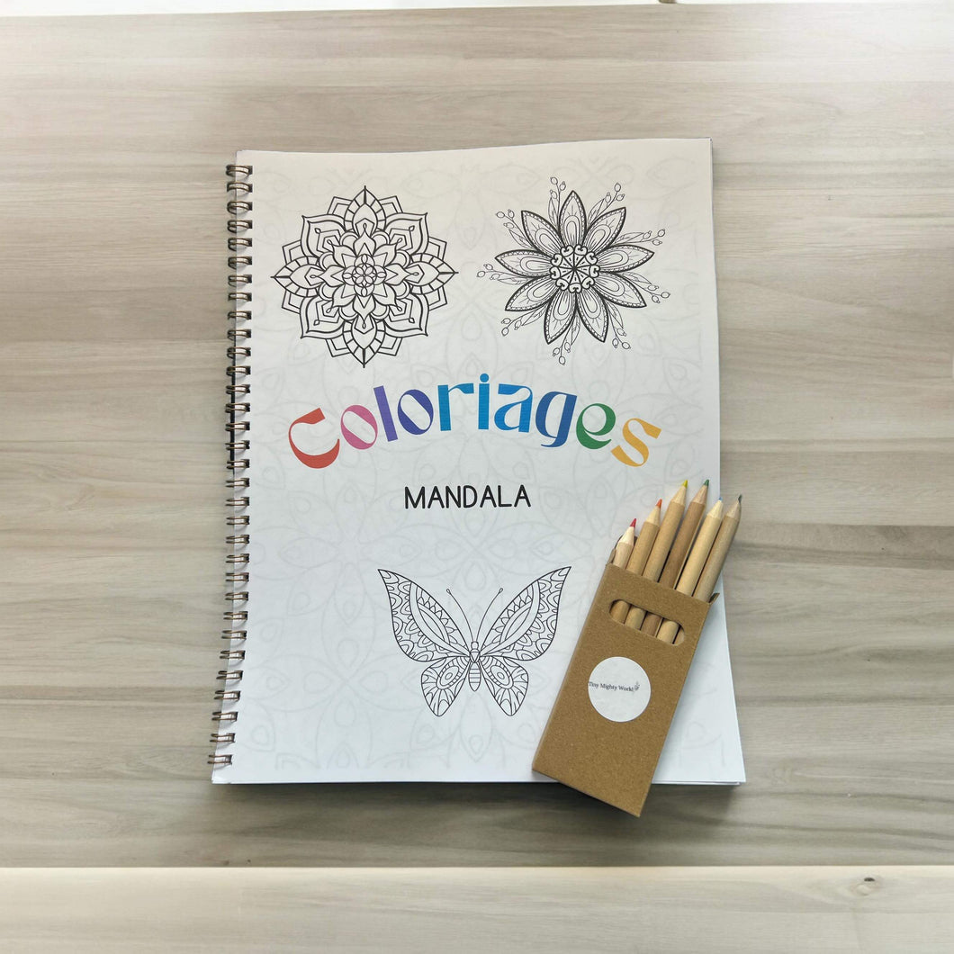 Cahier à colorier • Mandala