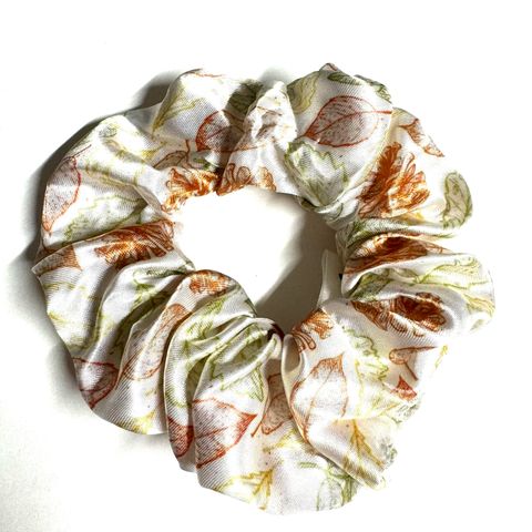 Chouchou en satin régulier - Feuille d'automne