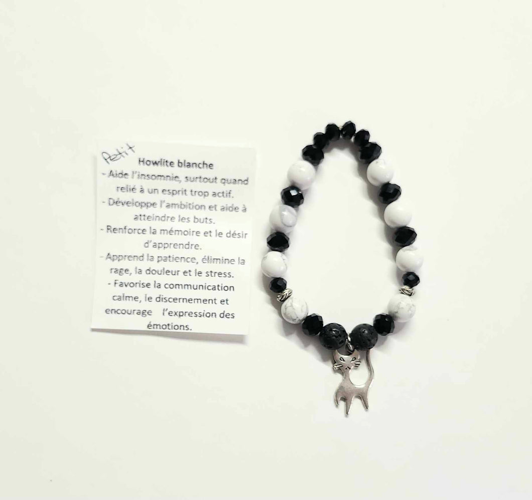 Bracelet - Howlite Blanche - Petit