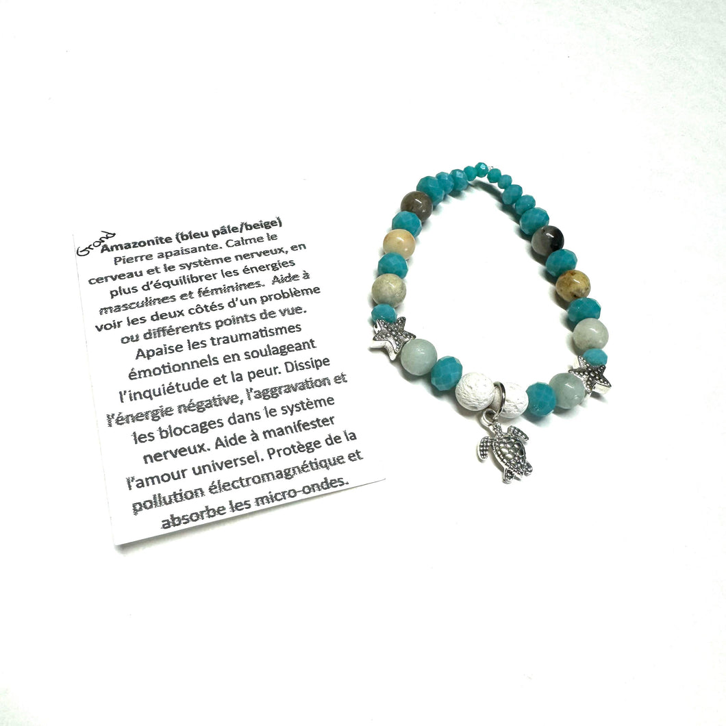 Bracelet - Amazonite- Grand