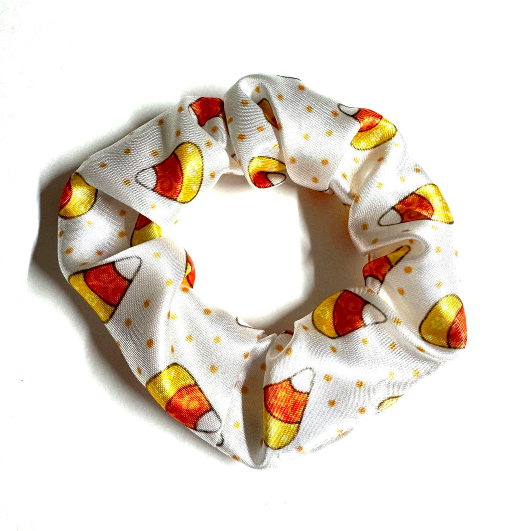 Mini chouchou en satin - Bonbon Blanc