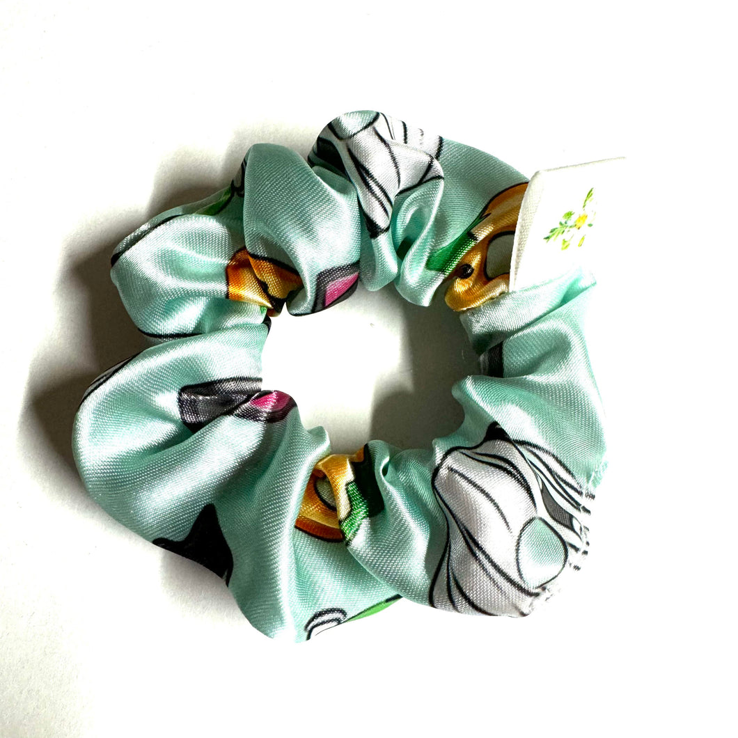 Mini chouchou en satin - Beignes effrayants