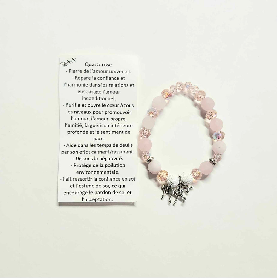 Bracelet - Quartz rose - Petit