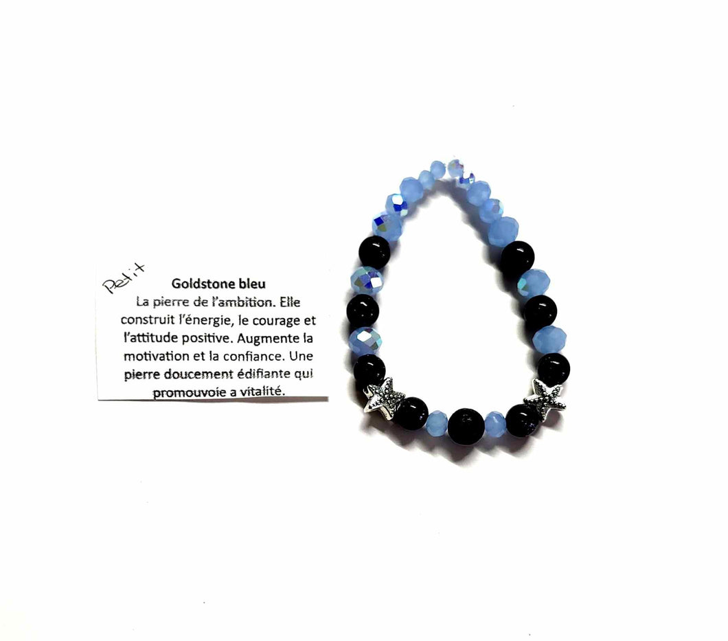 Bracelet - Goldstone bleu - Petit