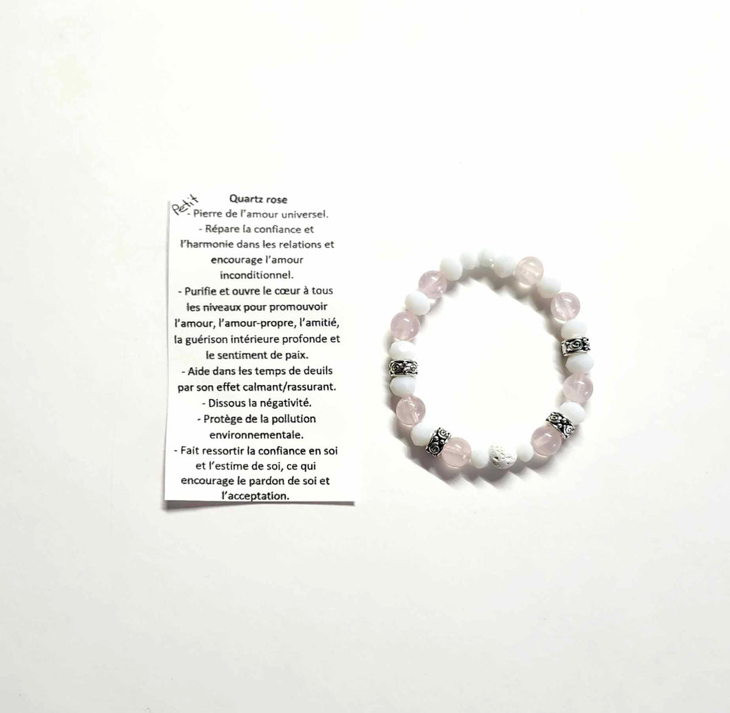 Bracelet - Quartz rose - Petit