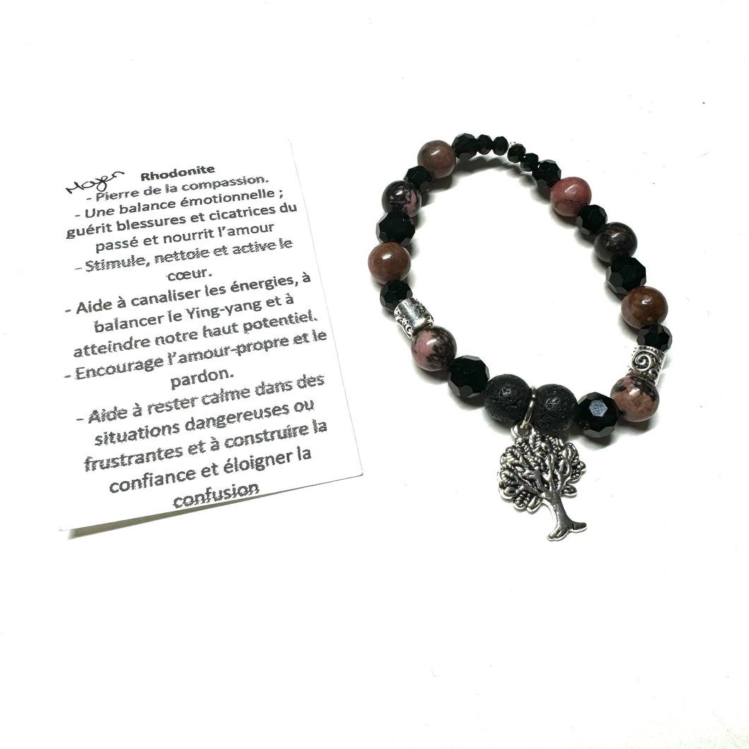 Bracelet - Rhodonite - Moyen