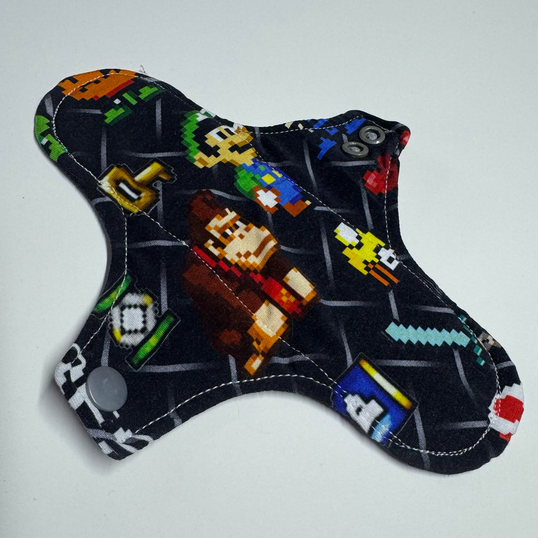 Serviette hygiénique lavable de jour - Jeux vidéo