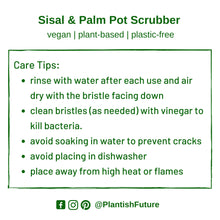 Charger l'image dans la galerie, Brosse à récurer en sisal et palmier
