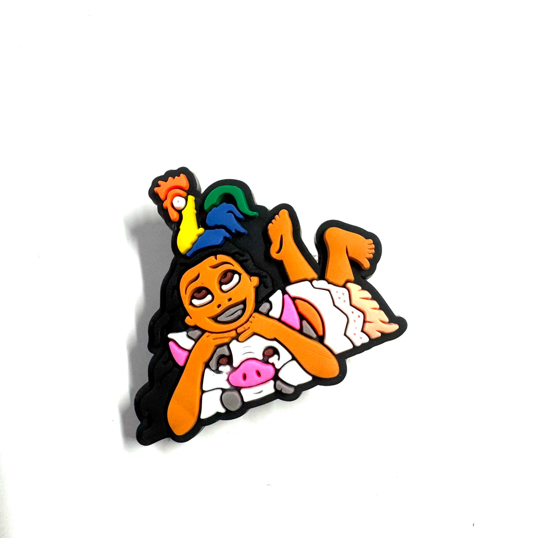 Personnage • Exploratrice & Cochon & Coq