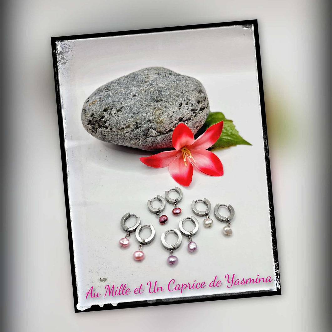 Boucle d'oreille • Perle