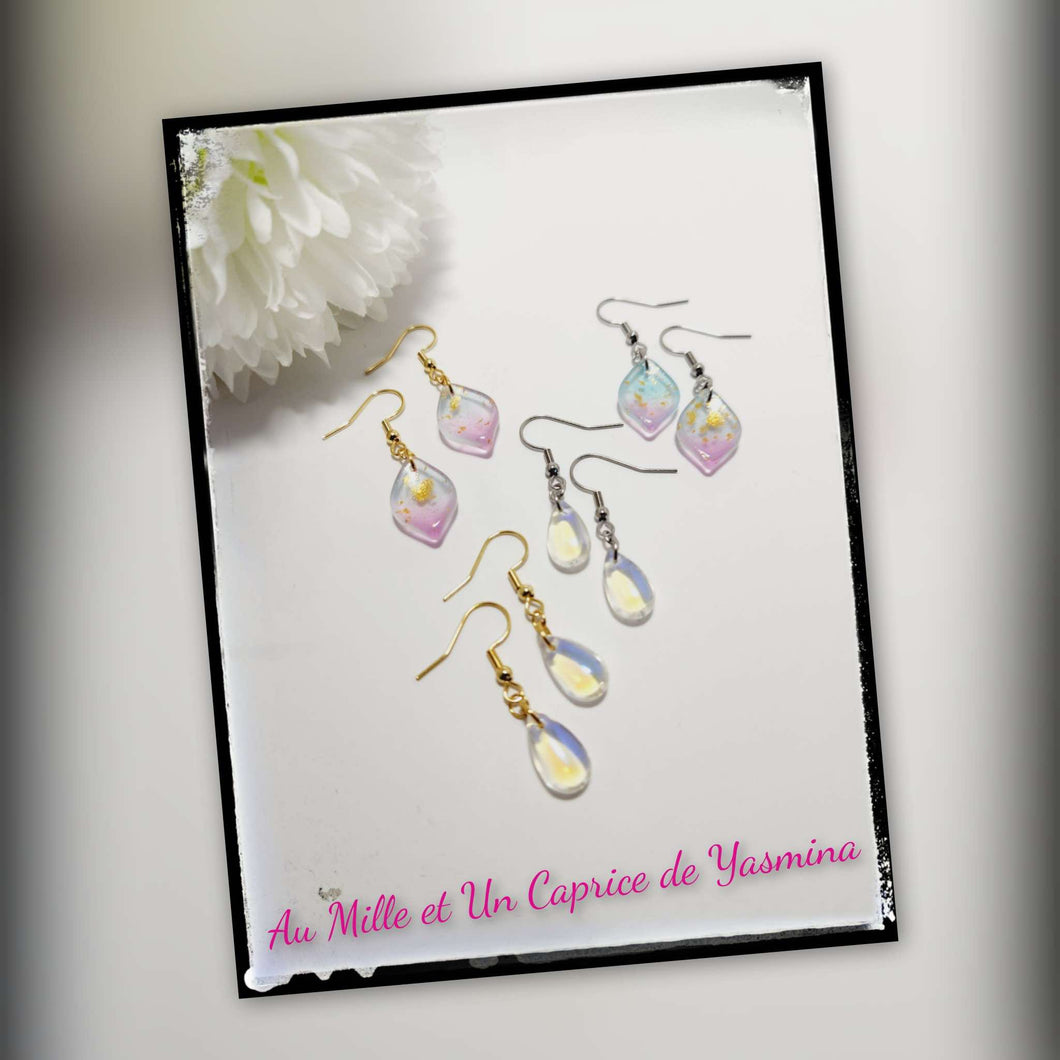 Boucle d'oreille •  Goutte