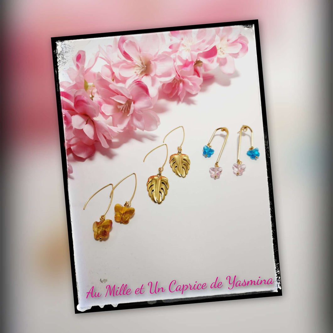 Boucle d'oreille • Papillon