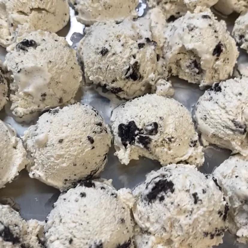 Bonbon lyophilisé • Crème glacée