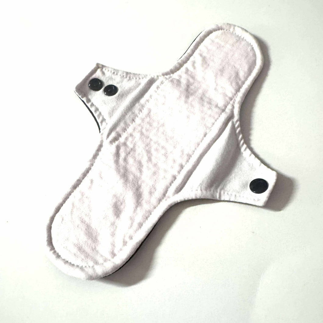Serviette hygiénique lavable de jour • Blanc