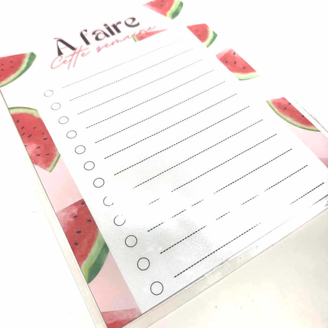 Planificateur aimanté  •  Melon d'eau