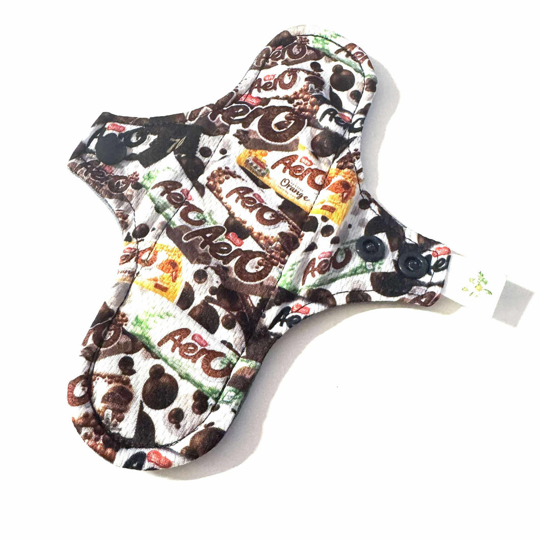 Serviette hygiénique lavable de jour • Chocolat