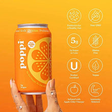 Charger l&#39;image dans la galerie, Soda à l&#39;orange prébiotique pétillante POPPI
