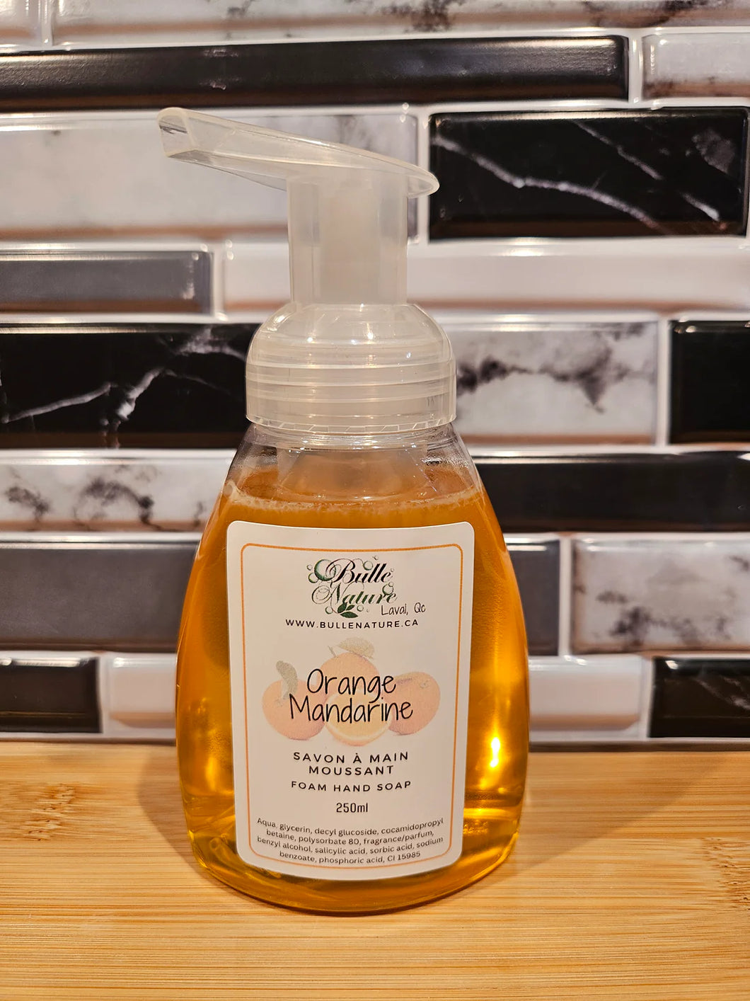 Savon mousse • Orange mandarine