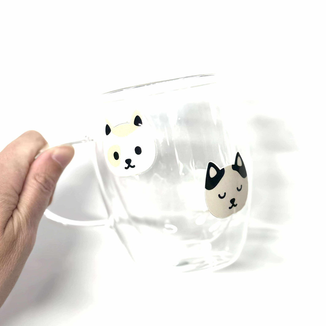 Verre double paroi • Chat