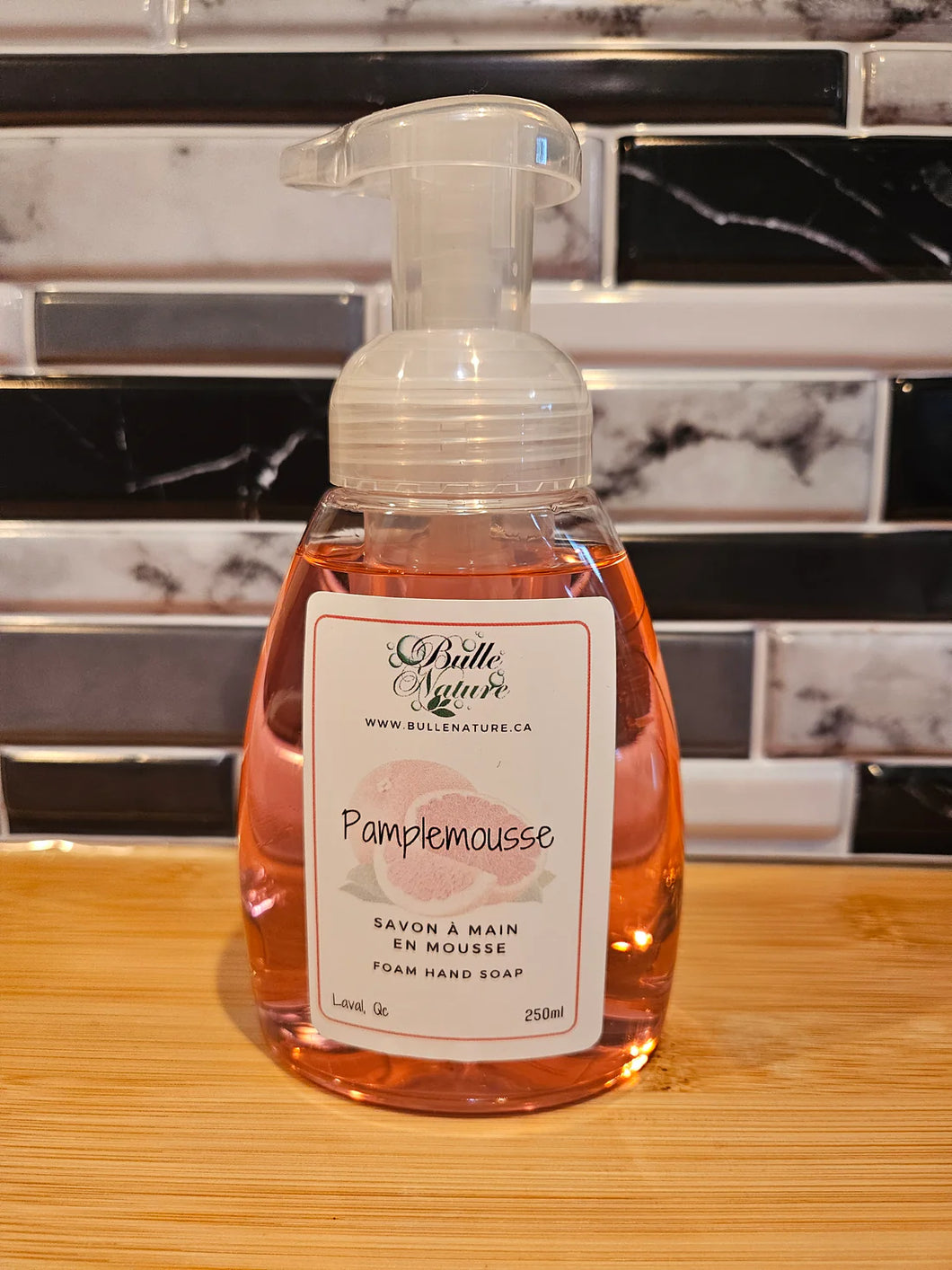 Savon mousse • Pamplemousse