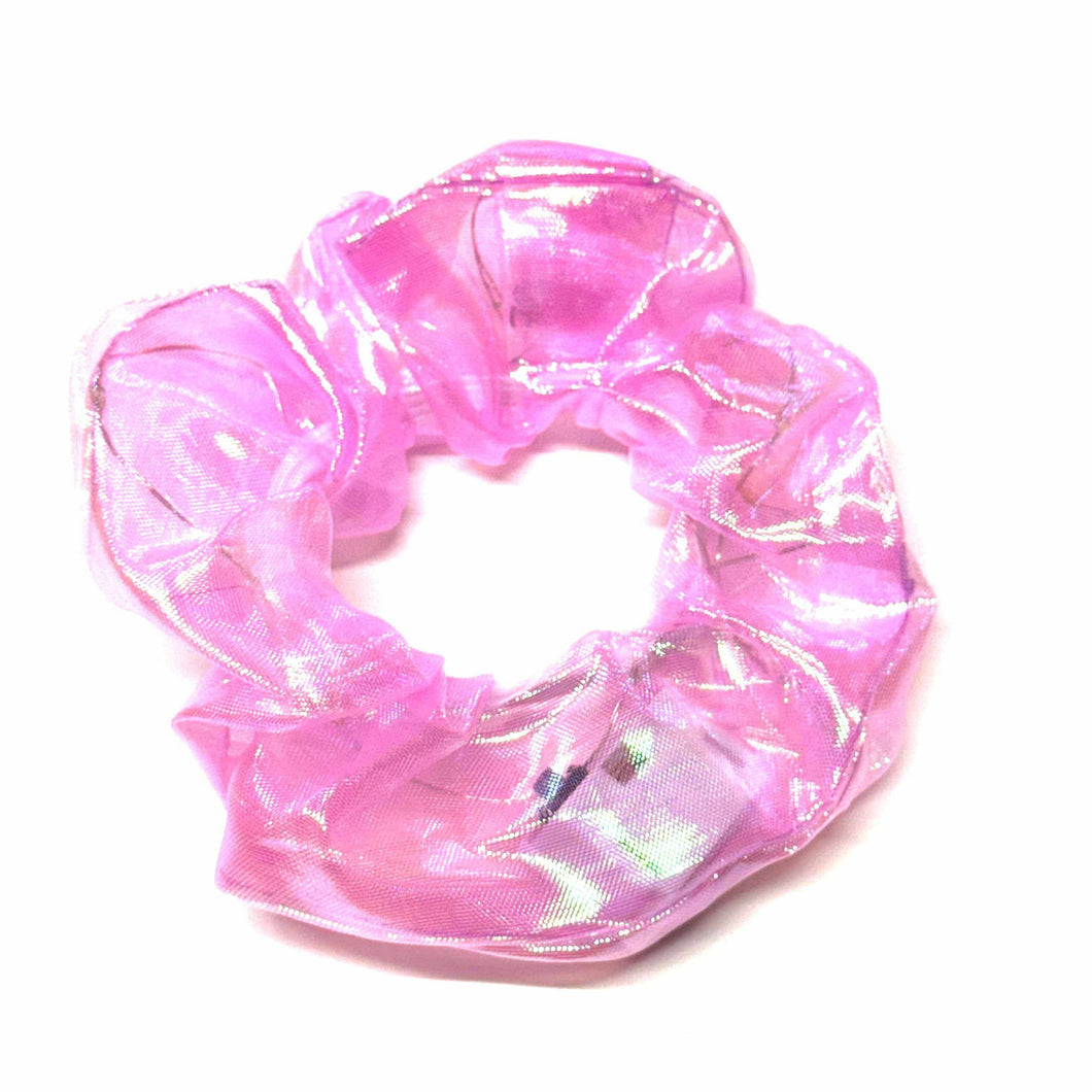 Chouchou lumineux transparent • Rose