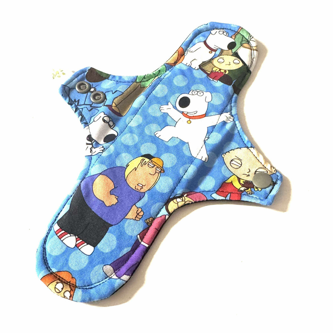 Serviette hygiénique lavable de jour • Dessin animé