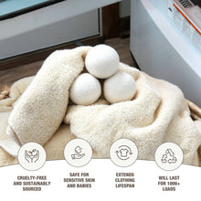 Charger l'image dans la galerie, Boules de séchage en laine "non emballées" | Blanc ou gris
