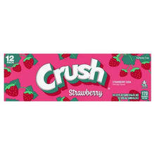 Charger l&#39;image dans la galerie, Soda à la fraise Crush, canettes de 12 fl oz
