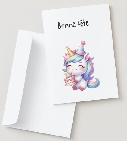 Licorne - Bonne fête – Confection Camomille