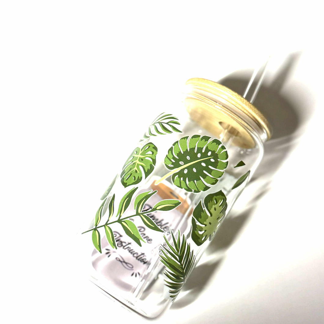 Verre en vitre • Monstera