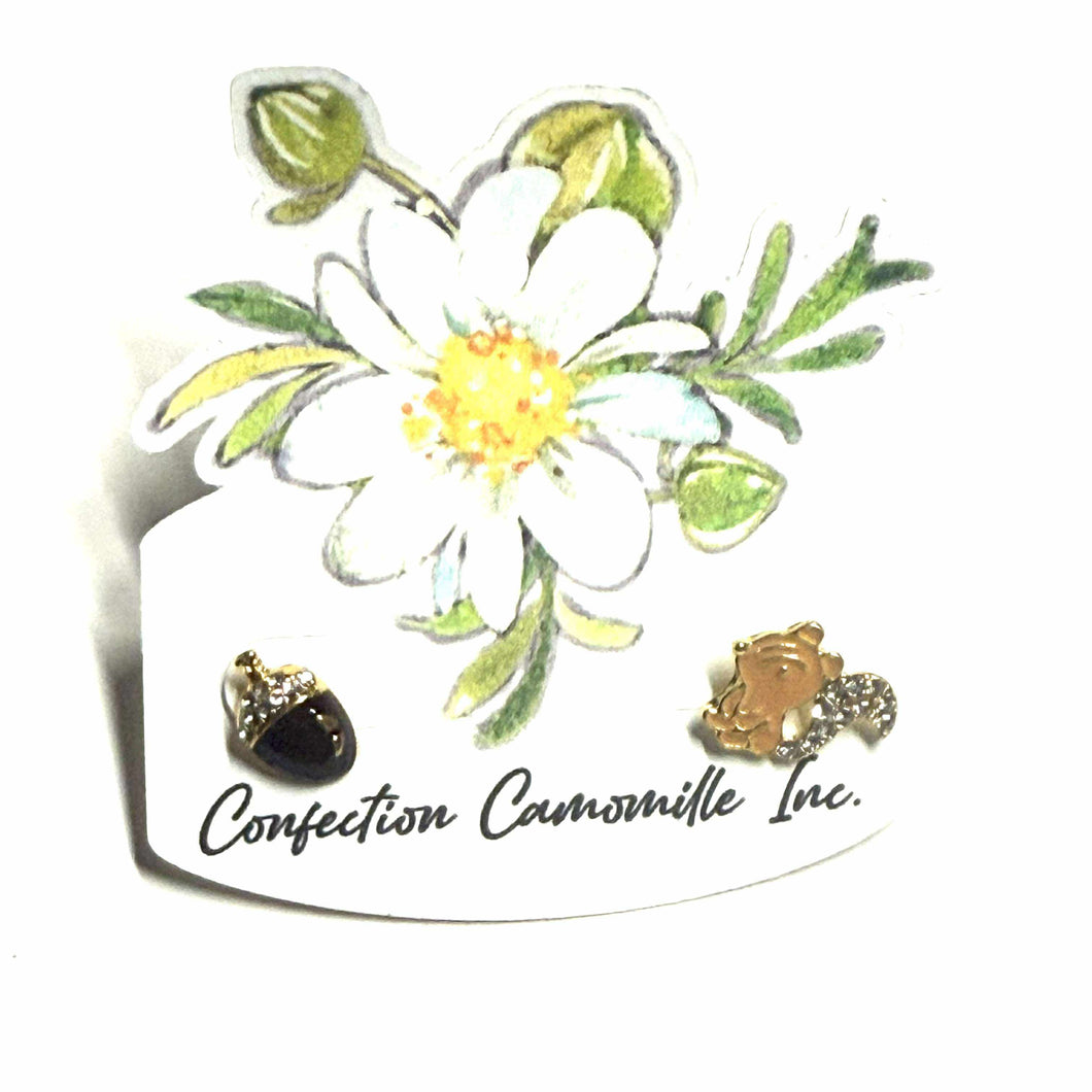 Boucle d'oreille • Écureuil