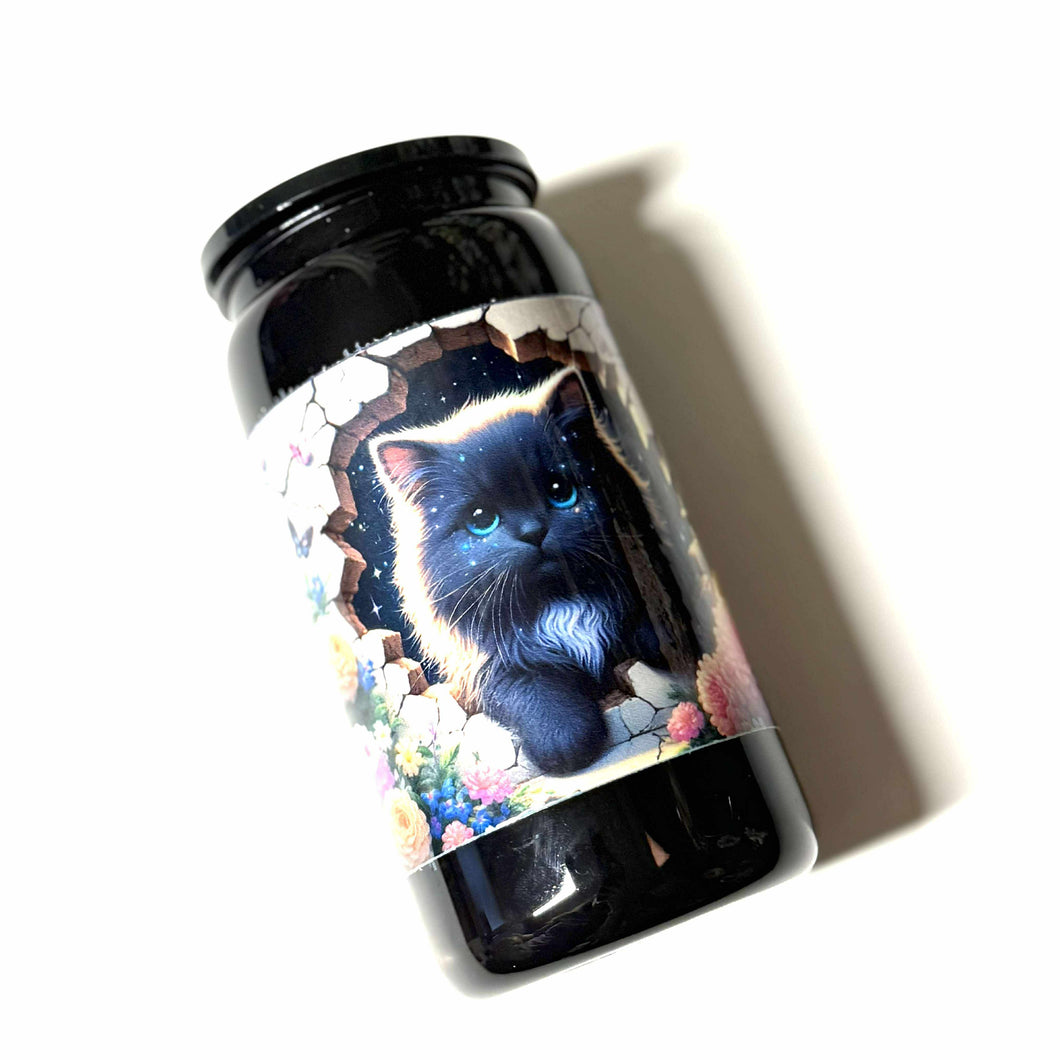 Verre en plastique • Chat