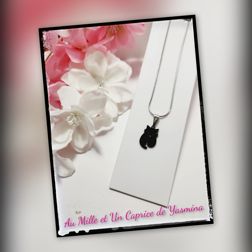 Collier • Chat noir