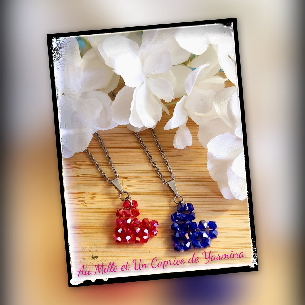 Collier • Coeur tissé