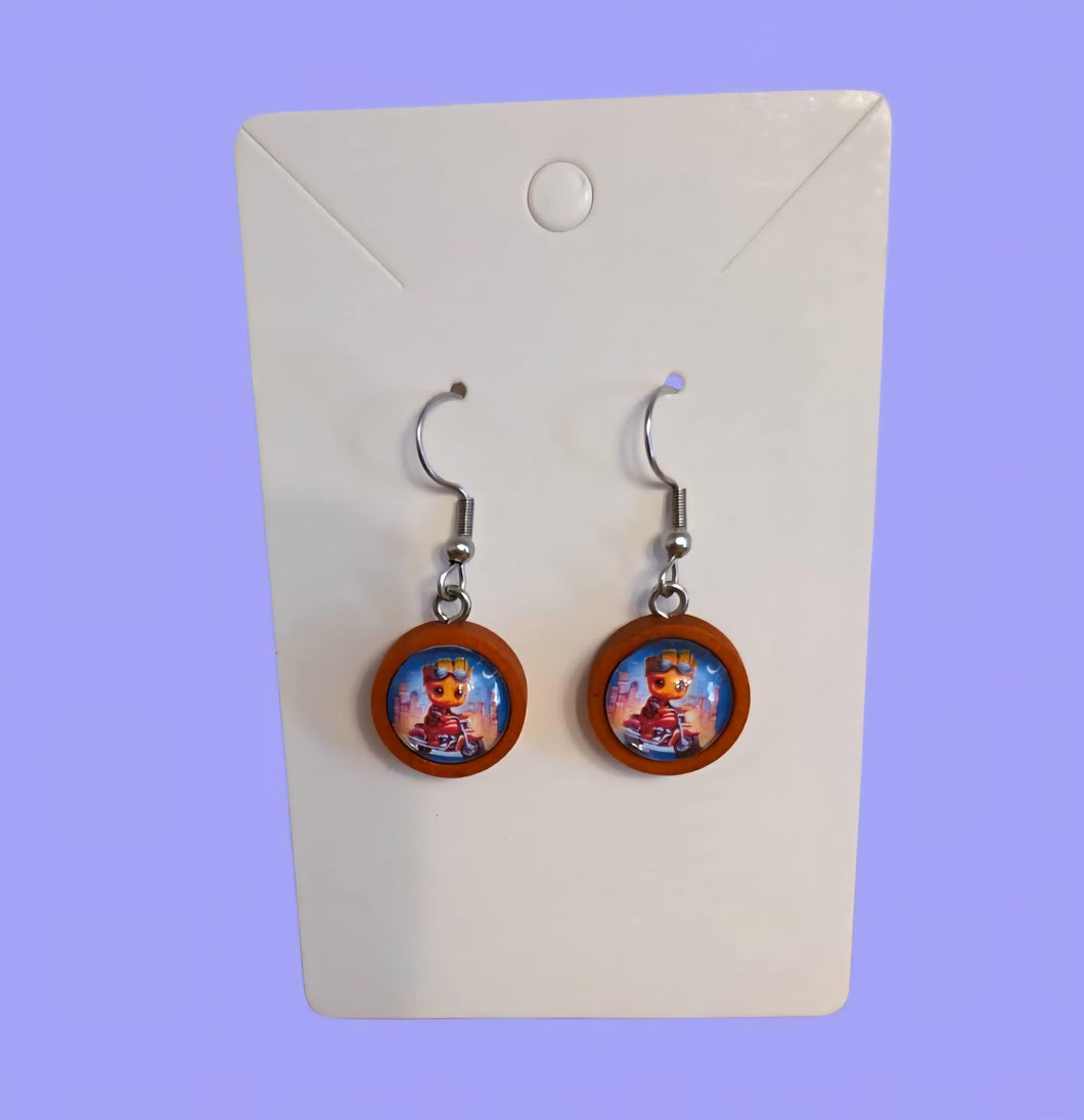 Boucle d'oreille tombante • Branche