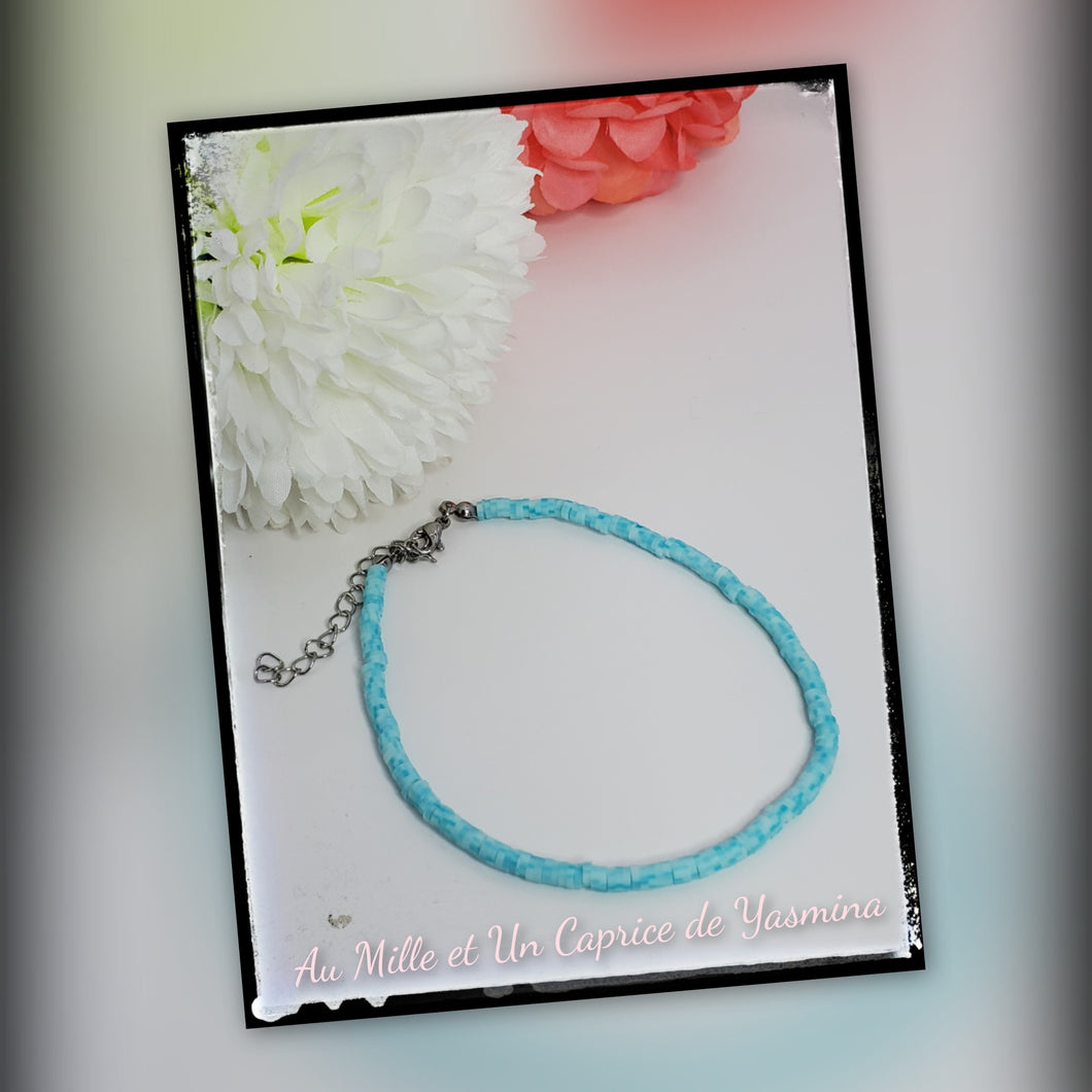 Bracelet de cheville • Bleu