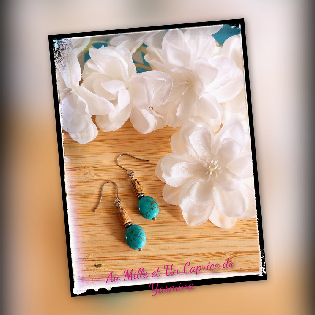 Boucle d'oreille • Turquoise