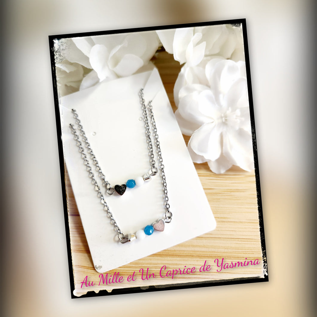 Duo collier • Hématite