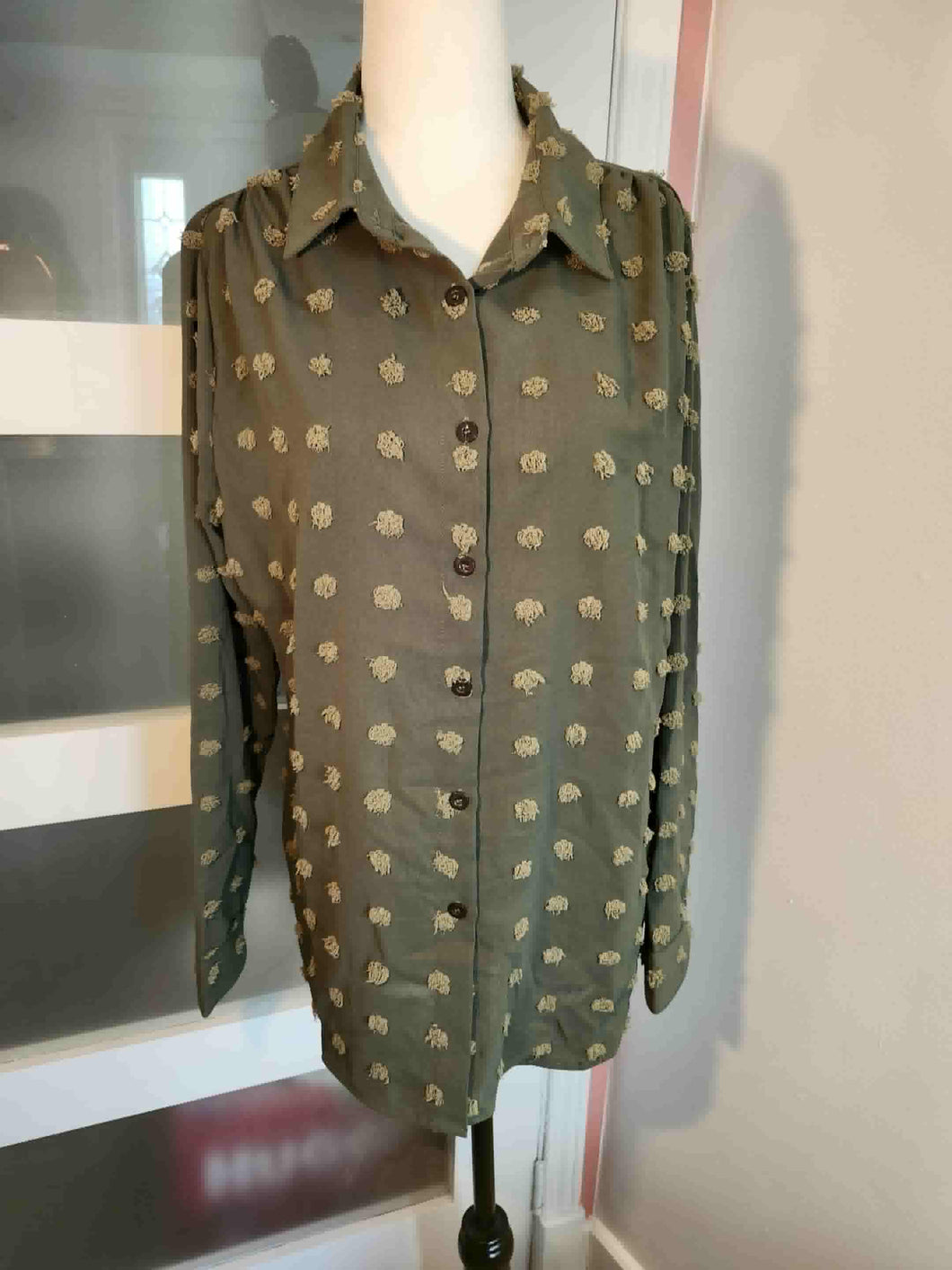 Blouse verte neuve • L
