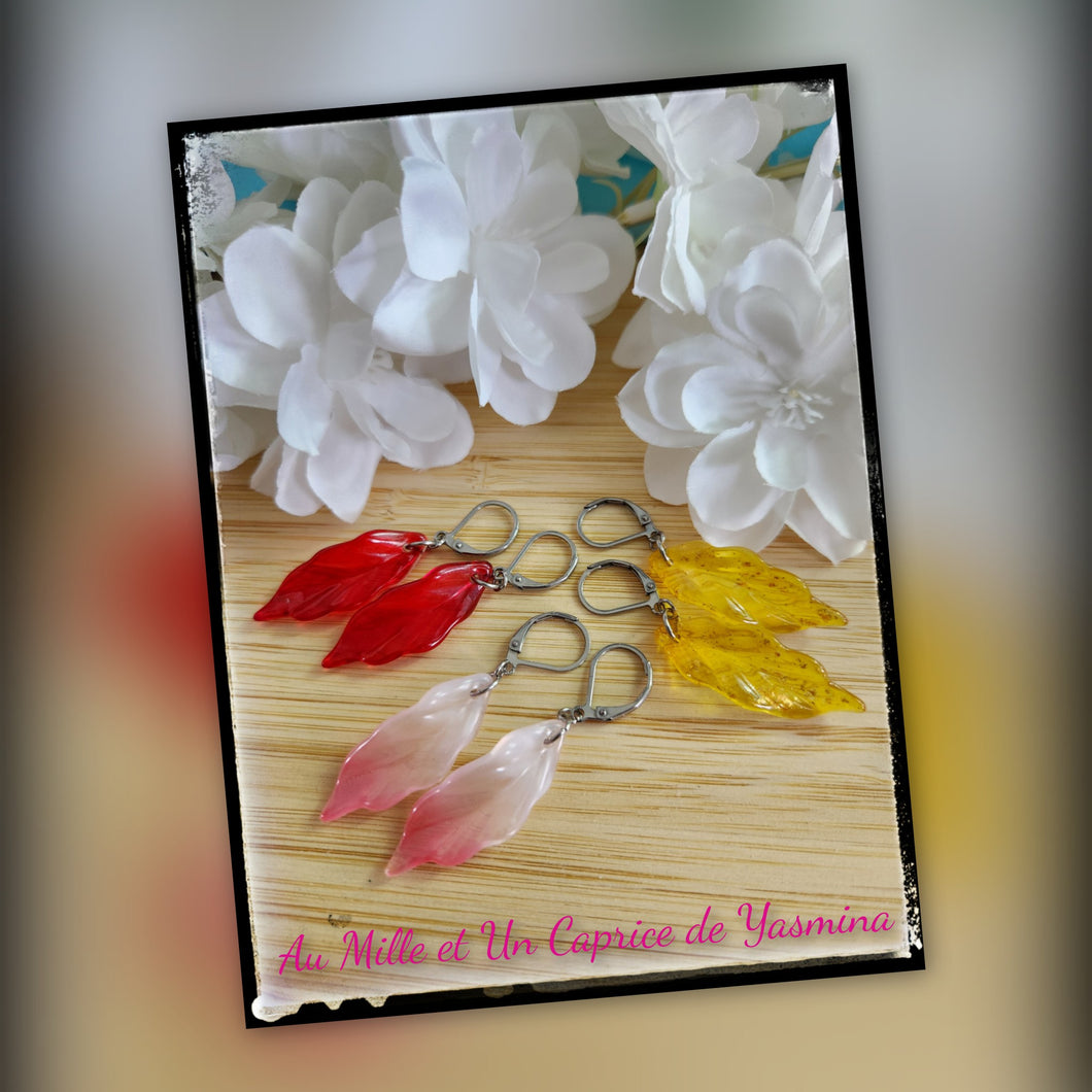 Boucle d'oreille • Feuille